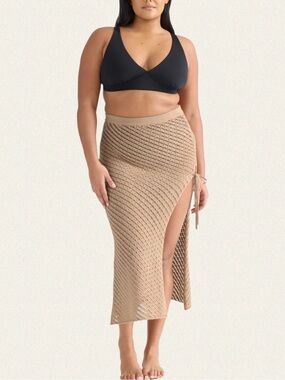 Knix Crochet-Knit Beach Skirt
